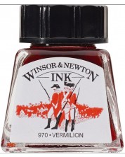 Tinta za kaligrafiju Winsor & Newton - Cinober, 14 ml