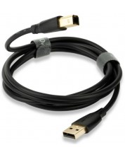 Kabel QED - Connect QE8214, USB/USB-B, 0.75 m, crni -1