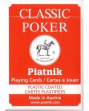 Karte za igranje Piatnik - Classic Poker, crvene -1