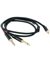 Kabel Master Audio - RCA381/3, 2x 6.3mm/3.5mm, 3m, crni