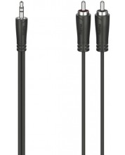 Kabel Hama - 3.5mm/2x RCA, 3m, crni