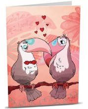 Čestitka iGreet - Zaljubljene ptičice -1