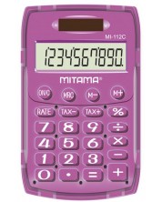 Kalkulator Mitama Trendy - 10-znamenkasti, džepni, ljubičasti