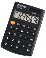 Kalkulator Eleven - SLD-200NR, džepni, 8 znamenki, crni -1