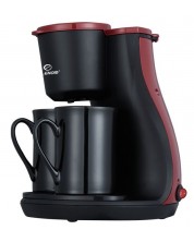 Aparat za kavu s šalicama Elekom - EK-6621R, 450W, 0.240l, crni/crveni