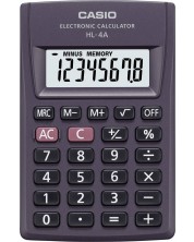 Kalkulator Casio - HL-4A, džep, 8 znamenki, crn