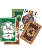 Karte za igranje Piatnik - model Bridge-Poker-Whist, zelena boja -1