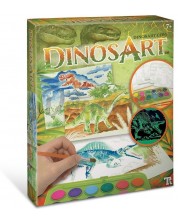 Slike za bojanje  DinosArt  - Dinosauri, s vodenim bojama -1