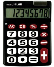 Kalkulator Milan - Nata, 8 znamenki, crni -1