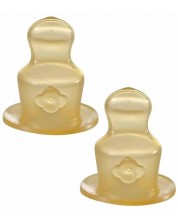 Sisača od kaučuka NIP - Anti-colic vent, flow M, 0-6 m, 2 komada -1