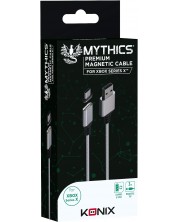 Kabel Konix - Mythics Premium Magnetic Cable 3 m, bijeli (Xbox Series X/S) -1