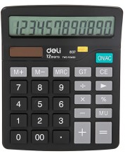 Kalkulator Deli Easy - E837, 12 dgt, crni