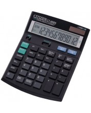 Kalkulator Citizen - CT-666N, 12-znamenkasti, stolni, crni -1
