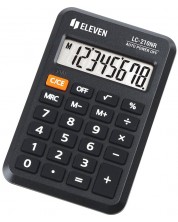 Kalkulator Eleven - LC-210NR, džepni, 8 znamenki, crni -1