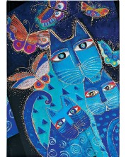 Kalendar-bilježnica Paperblanks Blue Cats and Butterflies - 80 listova, 2024 -1