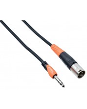 Kabel Bespeco - SLSM450, TRS/XLR, 4.5m, crno/narančasti