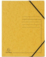 Kartonska mapa Exacompta - s gumicom, žuta -1