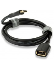 Kabel QED - Connect QE8194, USB-A/USB-C, 0.75m, crni -1