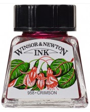 Tinta za kaligrafiju Winsor & Newton - Ljubičasto crvena, 14 ml -1