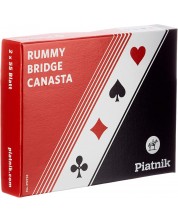 Karte za igranje Piatnik - Rummy Bridge Canasta - 2 špila -1