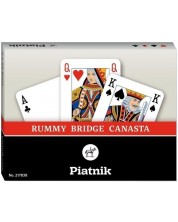 Karte za igranje Piatnik - 2 špila, Remi, Bridž, Canasta -1