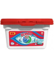 Kapsule za pranje rublja 3 in 1 Bonux - White Polar Ice Fresh, 12 pranja -1