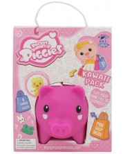 Kasica prasica Boti Pocket Money Piggies - Ružičasta, s dodacima -1