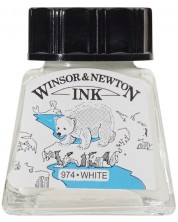 Tinta za kaligrafiju Winsor & Newton - Bijela, 14 ml