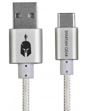 Kabel Spartan Gear – Type C USB 2.0, 2m, bijeli