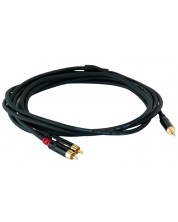 Kabel Master Audio - RCA351/3, 2x RCA/3.5mm, 3m, crni