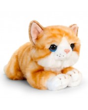 Plišani mačić koji leži Keel Toys - Riđokos, 25 cm