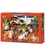 Puzzle Castorland od 1500 dijelova - Mačje igre 