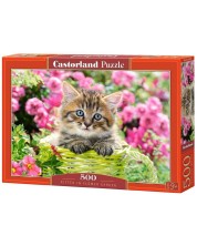 Puzzle Castorland od 500 dijelova - Mače u vrtu