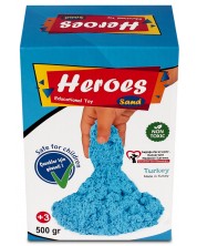 Kinetički pijesak u kutiji Heroes - Plave boje, 500 g -1