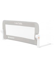 Sigurnosna ogradica za krevet KikkaBoo - I am safe, 102 cm, Grey -1