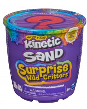Kinetički pijesak Kinetic Sand Wild Critters - S iznenađenjem, crveni -1