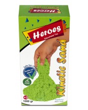 Kinetički pijesak u kutiji Heroes – Zelena boja, 1000 g -1