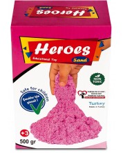 Kinetički pijesak u kutiji Heroes - Ružičasta boja, 500 g
