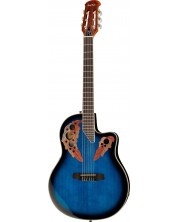 Elektroakustična gitara Harley Benton - HBO-850, plava/crna -1