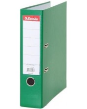 Registrator Esselte Eco - A4, 7.5 cm, РР, metalni rub, zamjenjiva naljepnica, zeleni -1