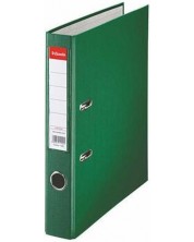 Registrator Esselte Eco - А4, 5 cm, PP, metalni rub, zamjenjiva naljepnica, zeleni
