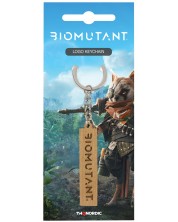 Privjesak za ključeve Gaya Games: Biomutant - Wooden Logo