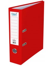 Registrator Colori - 8 cm, crveni, s metalnim rubom