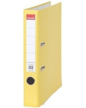 Registrator Esselte Eco - А4, 5 cm, PP, metalni rub, zamjenjiva naljepnica, žuti