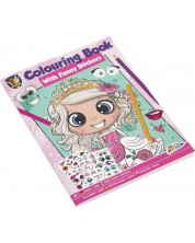 Bojanka Grafix Colouring - А4, sa naljepnicama, za djevojčicu