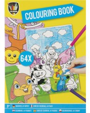 Bojanka Grafix Colouring - Životinje, A4, 64 stranice -1