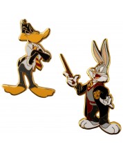 Set bedževa CineReplicas Animation: Looney Tunes - Bugs and Daffy at Hogwarts (WB 100th)