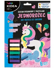 Set za crtanje s pastelama Kidea - Jednorog