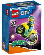 Konstruktor LEGO City - Stuntz, Cyber kaskaderski motocikl (60358) -1