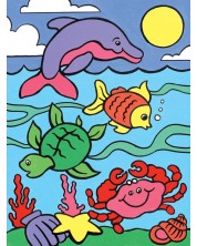 Set s akrilnim bojama Royal - Moj prvi crtež, morske životinje, 22 х 30 cm -1